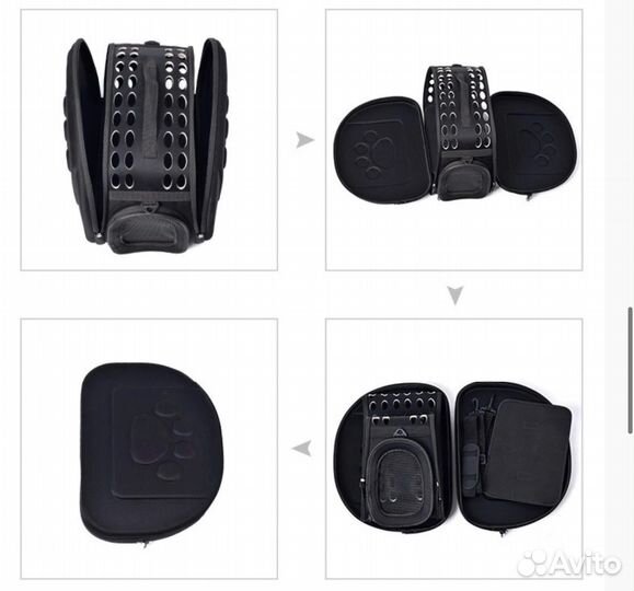 Переноска мягкая для животных 44*33*28см