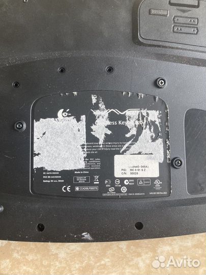 Беспроводная клавиатура и мышь logitech wave