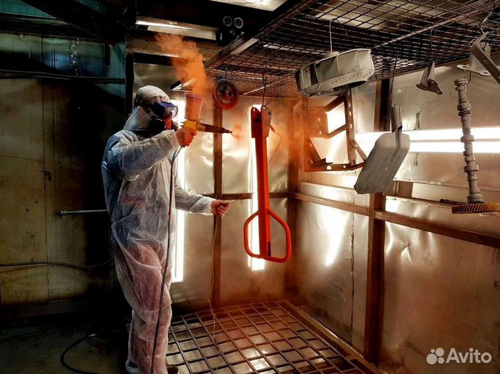 Порошковая покраска пескоструйная обработка