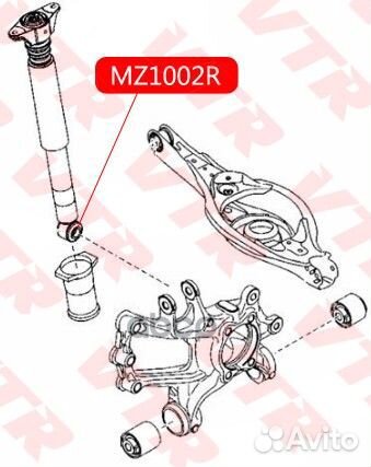 Сайлентблок амортизатора GHK528910E KD4528910E