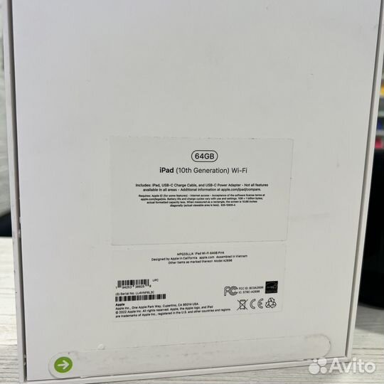 iPad 10th generation wi-fi 64gb pink