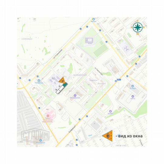 1-к. квартира, 38,6 м², 2/9 эт.