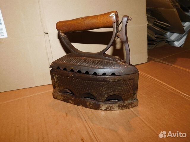 Антикварный,Редкий, угольный утюг зиф СССР нэп