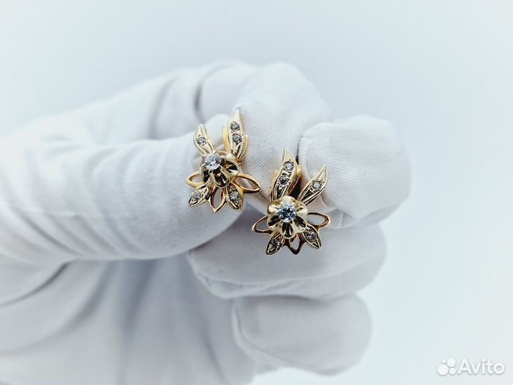 Пара серёг 585 пробы. Рассрочка