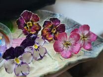 Сережки цветы ручной работы