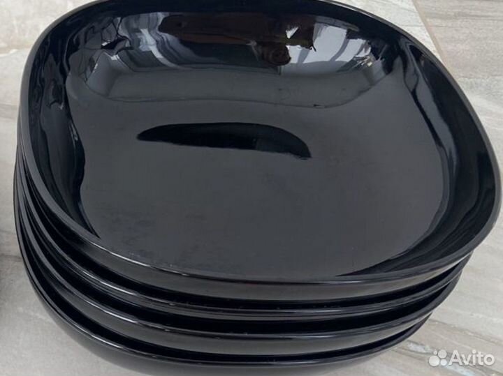 IKEA / Backig баккиг тарелка 25x25 см / черный