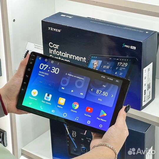 Магнитола Teyes 9’’ на Hyundai Santa fe 3