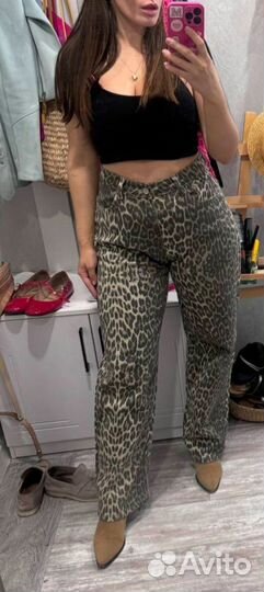 Леопардовые джинсы