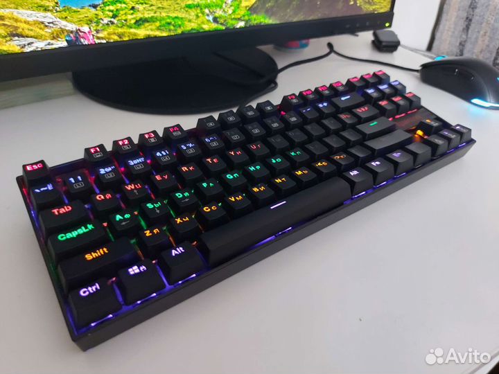 Игровая механическая клавиатура redragon kumara