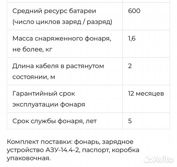 Фонарь светодиодный экотон Фжс