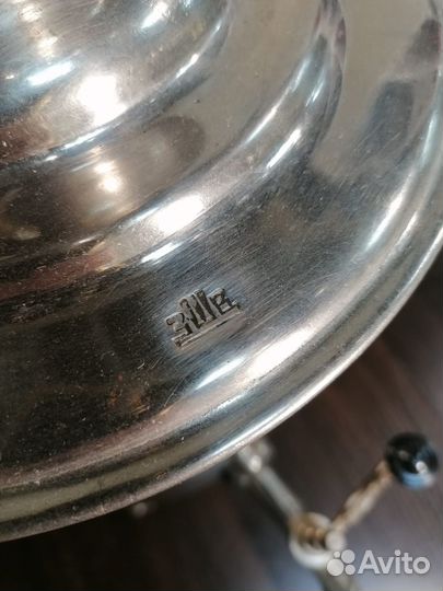 Самовар на дровах никелированный СССР 1960е