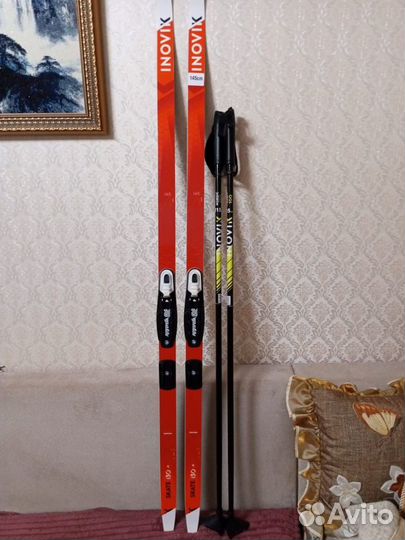 Лыжный детский комплект 145см