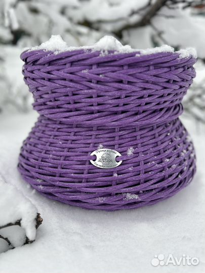 Кашпо из ротанга