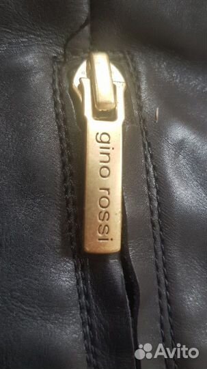 Сапоги черные кожаные Gino Rossi