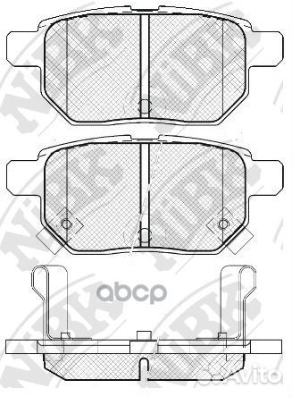 Колодки тормозные дисковые зад PN1519 NiBK
