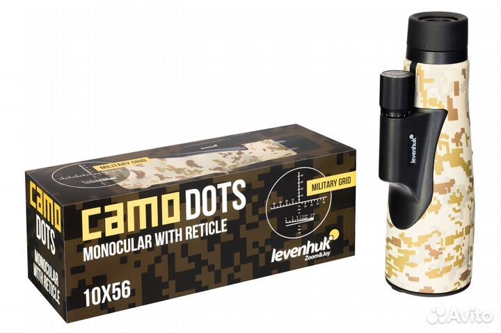 Монокуляр Levenhuk Camo Dots 10x56 с сеткой