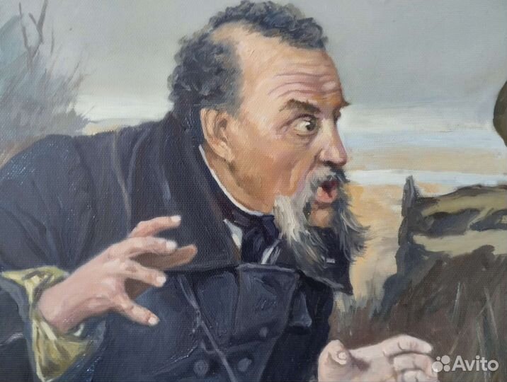 Охотники на привале. Копия картины