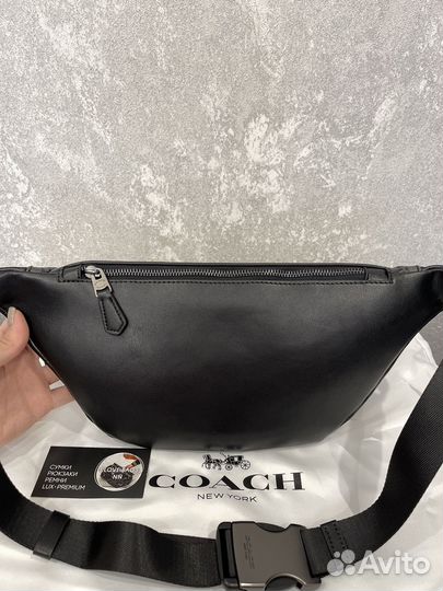 Сумка - бананка мужская поясная Coach