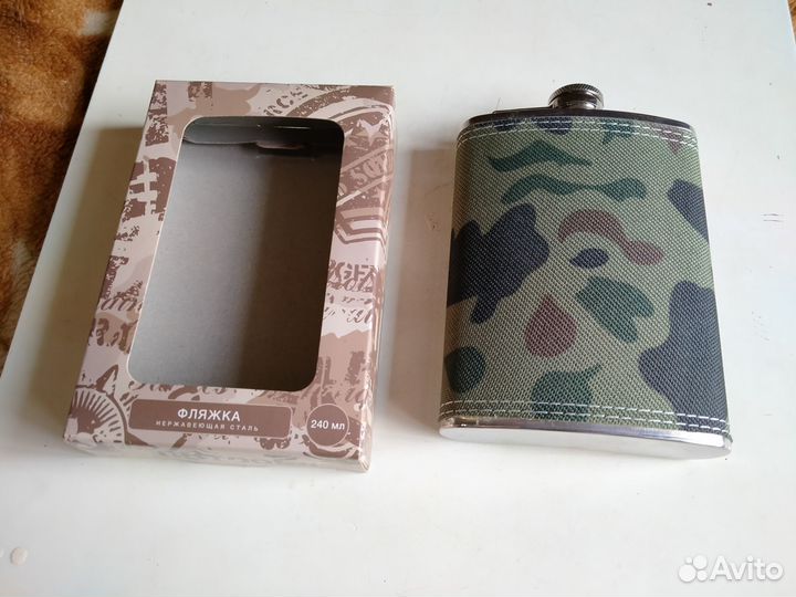 Походная фляжка объем 250 мл материал нержавейка