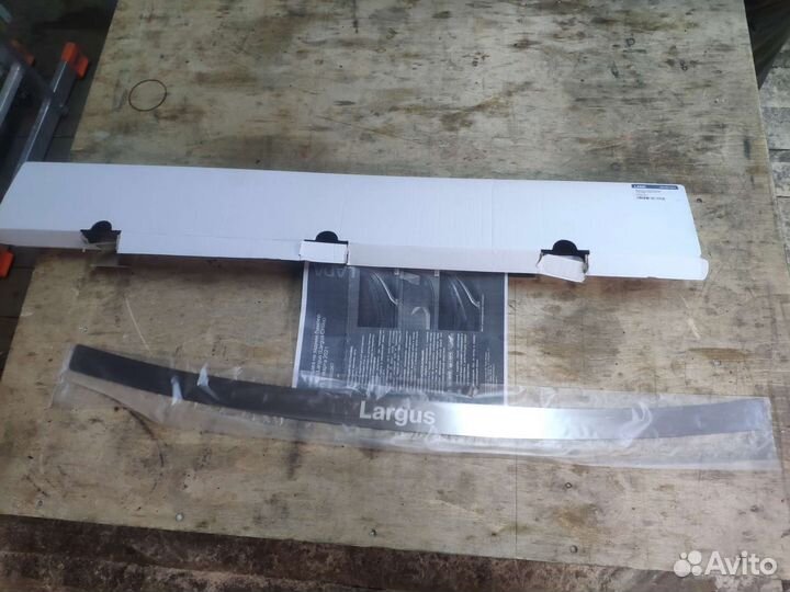 Накладка на задний бампер лада ларгус fl