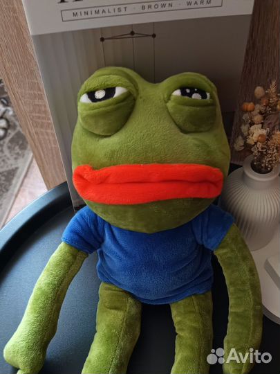 Мягкая игрушка лягушка pepe Пепе 45 см