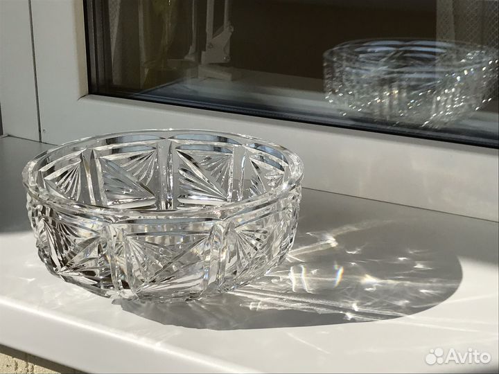 Ваза Гусь Хрустальный