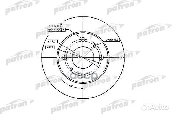 Диск тормозной передн infiniti: G20 90-97, niss