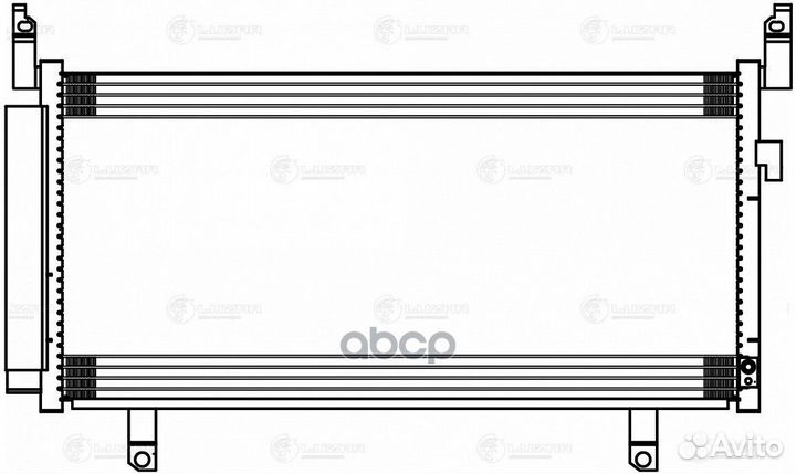 Конденсер subaru forester 2.0T 12- lrac 2214 luzar