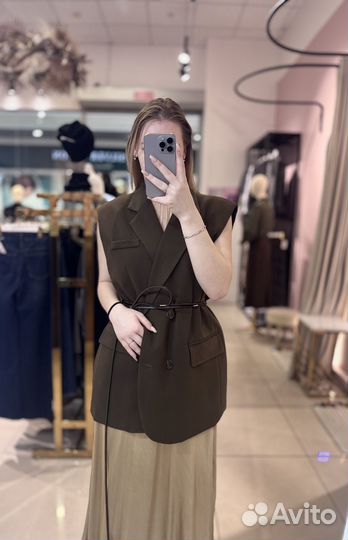 Жилет женский удлиненный оверсайз