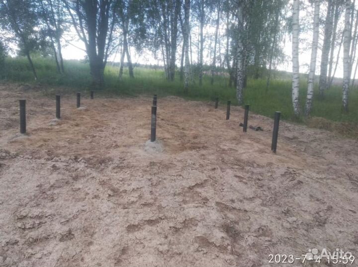 Винтовые сваи + монтаж