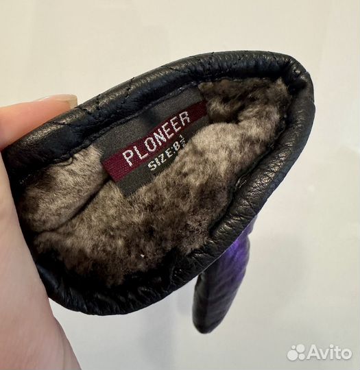 Варежки женские зимние кожаные Ploneer 8.5