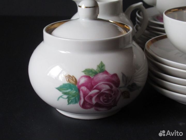 Чайный сервиз Роза дулёво СССР