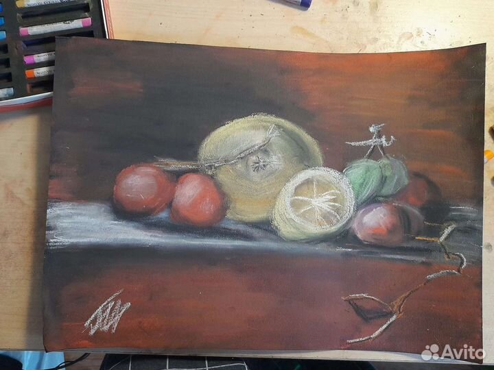 Картина пастель натюрморт