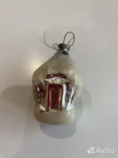 Елочные игрушки СССР домики