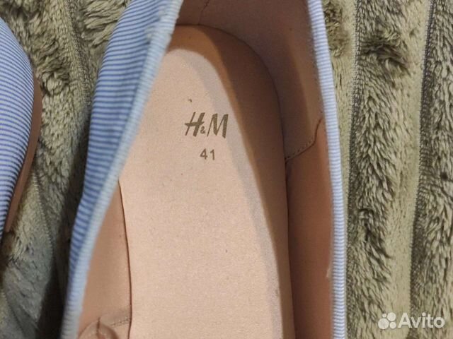 Лоферы летние женские H&M новые. 40,5 размер