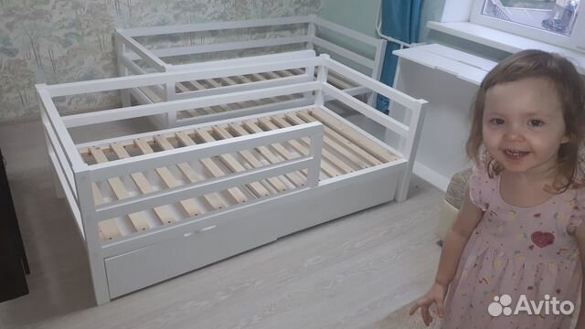 Детская кровать с ящиком