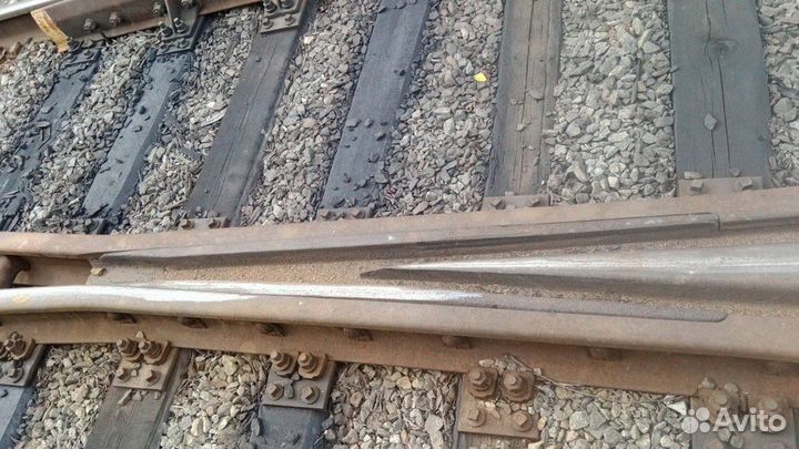 Стрелочный перевод 1/9 на деревянных шпалах б/у