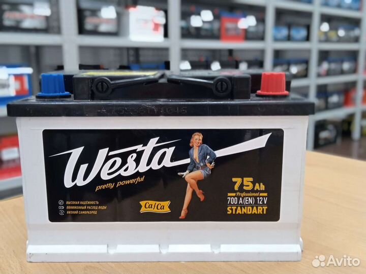 Авто Аккумулятор Westa 75ah низ. Продажа. Доставка