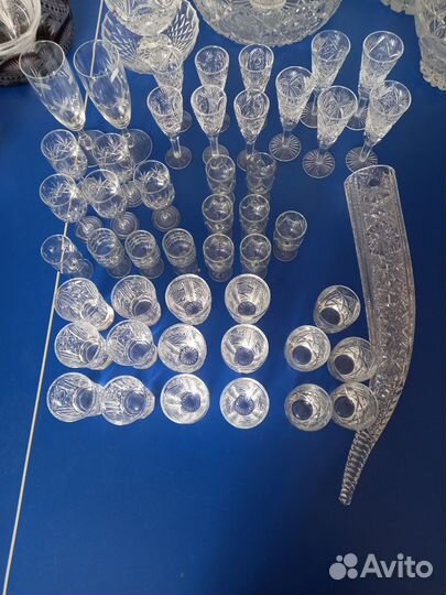Хрусталь салатники стопки рюмки