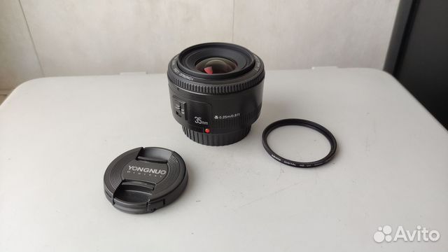 YongNuo AF 35mm f/2 Canon EF в идеале купить в Москве | Электроника | Авито