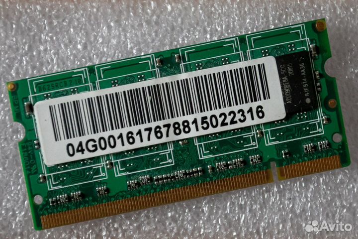 Оперативная память Adata DDR2 для ноутбуков 1 Gb