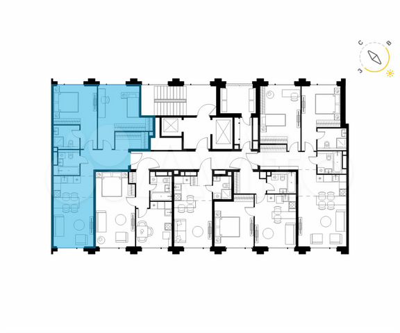 3-к. квартира, 71,5 м², 9/11 эт.