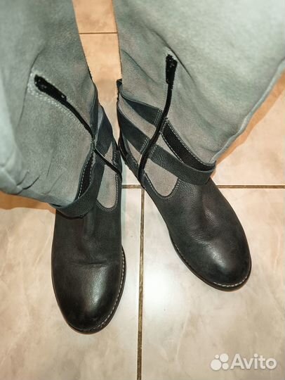 Сапоги натуральная кожа 35-36