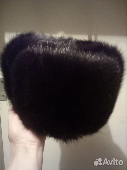 Норковая шапка мужская