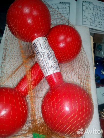 Гантели пластиковые