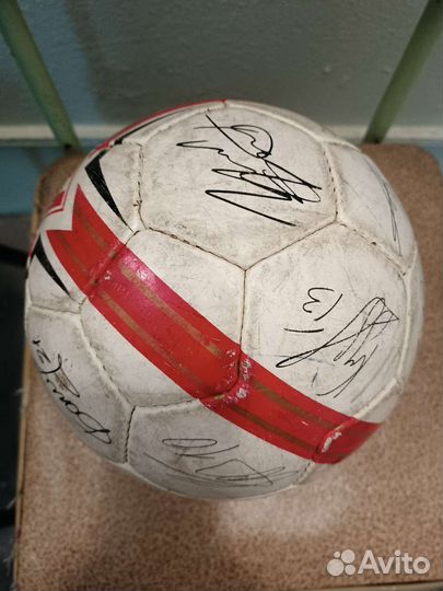 Футбольный мяч Спартак коллекционный с автографами