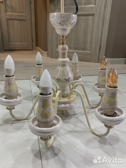 Люстра потолочная подвесная бу