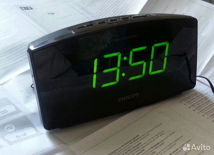Радио часы philips