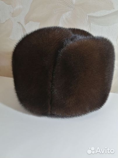 Норковая шапка мужская 55размер