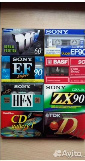 Аудиокассеты новые запечатанные иностранные 90 г